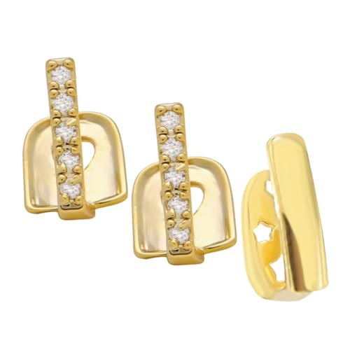 ERINGOGO 3-teiliger Mundgrill Für Rapper: Einzelne Zahnkappen Für Partys – Mehrzweck-zahnschmuck Für Cosplay-hip-hop-events Und Gesellschaftliche Zusammenkünfte von ERINGOGO