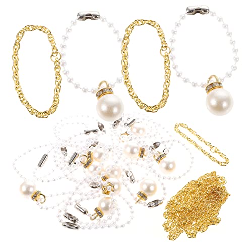 ERINGOGO 30 Stück Teiliges Kinderschmuckset Mini Halsketten DIY mit Perlen und Anhängern Bunte Modeschmuck Geschenke für Kleine Mädchen zum Verkleiden und Rollenspiel von ERINGOGO