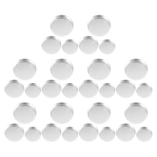 ERINGOGO 30stücke Leere Runde Lidschatten-pans Aus Kosmetikbehälter Für Augen-make-up Blush Und Mehr Praktische Aufbewahrung Für Reisen Und Unterwegs von ERINGOGO