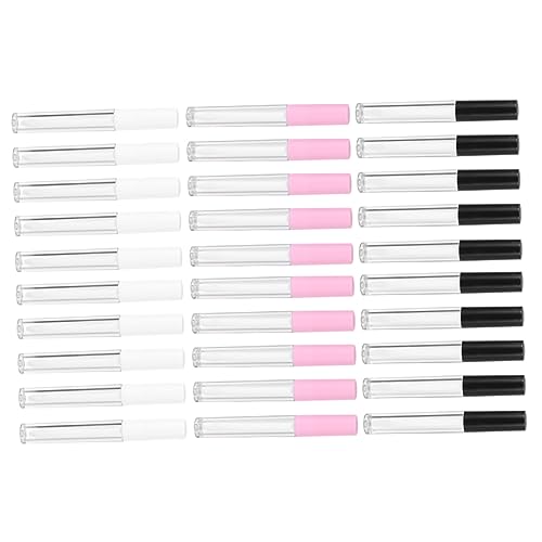 ERINGOGO 30stücke Leere Lip Gloss Röhrchen Kompakte DIY Lippenfarbe Flasche Für Verschiedene Lip Glazes Mit Abdeckung Transparent Für Kosmetikverpackungen von ERINGOGO