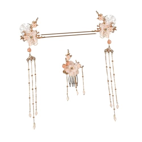 ERINGOGO 3stücke Teiliges Set Chinesischer Haarnadeln Und Haarkamm Aus Traditionelle Haaraccessoires Für Damen Und Mädchen Passend Für Verschiedene Anlässe Und Frisuren von ERINGOGO