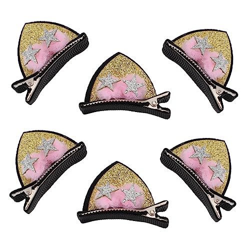 ERINGOGO 3paare Katzenohr-haarspangen Haarspangen Dekorative Haarspange Haarnadeln Katzenohren Schöne Haarspangen Für Mädchen von ERINGOGO