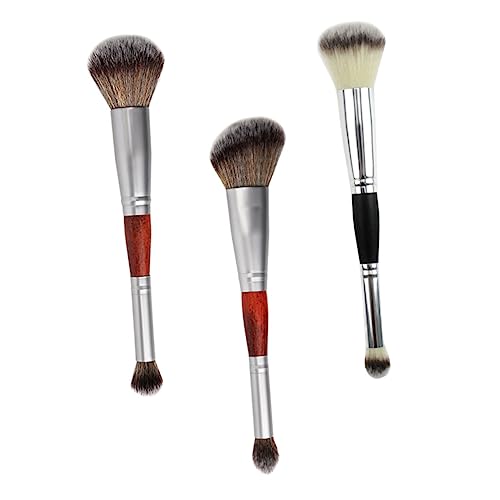 ERINGOGO 3stücke Kosmetik Lidschattenpinsel Stücken Make-up Bürsten Für Frauen Aus Hochwertigem Fasermaterial Mit Holzgriff Komfortable Anwendung Und Einfache Reinigung von ERINGOGO