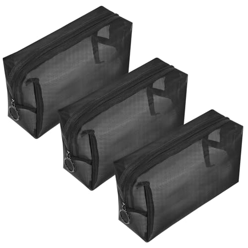 ERINGOGO 3stücke Netz-Kosmetiktasche Mit Reißverschluss Reise-Aufbewahrungstasche Aus Meshgewebe Make-up-Organizer-Tasche Für Hautpflegeprodukte Und Kosmetika ERINGOGO 3stücke Netz-Kosmetiktasche Mit Reißverschluss Reise-Aufbewahrungstasche Aus Meshgewebe Make-up-Organizer-Tasche Für Hautpflegeprodukte Und Kosmetika von ERINGOGO