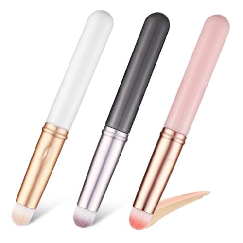 ERINGOGO 3stücke Teiliges Concealer Pinsel Lidschatten Pinsel Mit Abdeckung Für Präzise Anwendung Von Concealer Und Make-up Für-augen Make-up Und Gesichtspflege von ERINGOGO