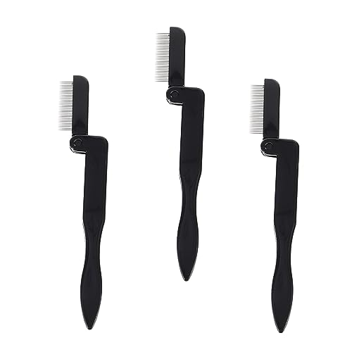 ERINGOGO 3stücke Teiliges Mini Wimpern Und Augenbrauenkamm Faltbarer Mascara Pinsel Für Präzises Augen-make-up Für Frauen Und Mädchen Sanft Zur Haut Für Reisen Aufbewahrung von ERINGOGO