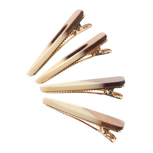 ERINGOGO 4 STÜCKE Retro Haarspangen Set aus Acryl und Holz Teilig Stilvolle Haarclips für Damen und Mädchen Vielseitig Einsetzbar für Partys und Alltag von ERINGOGO