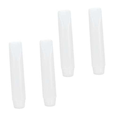 ERINGOGO 4 STÜCKE Teiliges Reise kosmetik Tube Weiße Auslaufsichere Nachfüllflaschen aus PE PP Tragbare Lotion Flaschen für Shampoo Duschgel Gesichts Handcreme von ERINGOGO