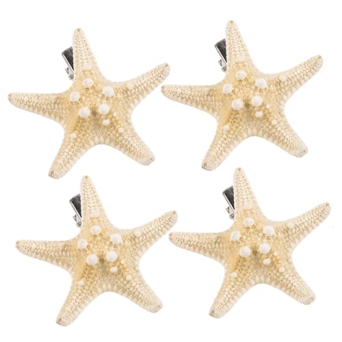 ERINGOGO 4 Stück Haarnadeln Strand Clips Für Haare Meerjungfrau Haar Accessoires Für Frauen Stern Haarspange Haarspangen Für Frauen Haarspange Mädchen Kleine Zufällige Farbe von ERINGOGO