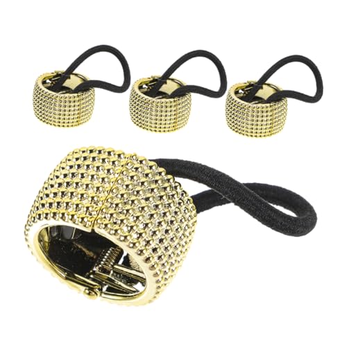 ERINGOGO 4 Stück Teiliges Elastische Haarbänder mit Ponytail Halter Hohe Elastizität Geeignet für Dünnes Haar Pferdeschwanz Accessoires für Damen und Teens Langlebig und Formstabil von ERINGOGO
