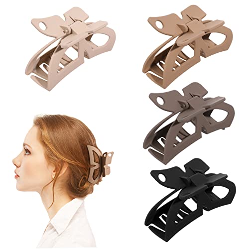 ERINGOGO 4 Stück Teiliges Set Haarklammern mit Schleifen Einfache Haarspangen für Damen und Mädchen für Alltag Sport und Partys Vielseitig Einsetzbar und Einfach zu Verwenden von ERINGOGO