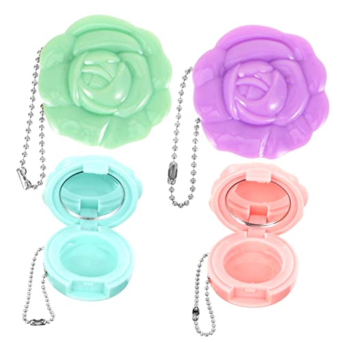 ERINGOGO 4stücke Leere Kosmetikbehälter Für Lippenbalsam Und Lidschatten Praktische Aufbewahrung Für Reisen Lippenstifthalter Kompakte Leicht Und Dekorativ von ERINGOGO