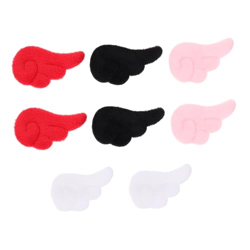 ERINGOGO 4paare Flügel Haarspangen Aus Plüsch Für Mädchen Kopfschmuck in Verschiedenen Farben Geeignet Für Alltag Fotos Und Bühnenoutfits von ERINGOGO