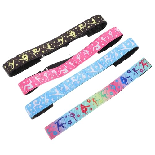 ERINGOGO 4stücke Elastische Tanz Und Sporthaarbänder Schweißabsorbierend Trendigen Farbverläufen Für Gymnastik Yoga Und Fitness Bequem Und Vielseitig Einsetzbar von ERINGOGO
