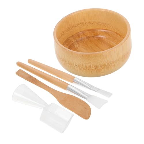 ERINGOGO 5 Stück Kleines Maskenrührschüssel set mit Spatel Pinsel Löffel Beauty tool für DIY gesichtsmaske Zuhause Hautpflege Spa Anwendungen von ERINGOGO