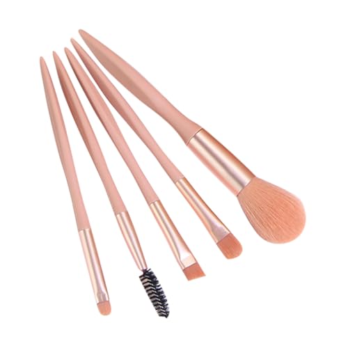 ERINGOGO 5 Stück Teiliges Make Up Pinsel Set aus Weichen Kunstfasern Präzise Lidschatten und Puderpinsel Kabinettgroß Reisefreundlich Geeignet für Empfindliche Haut für Anfänger und Profis von ERINGOGO