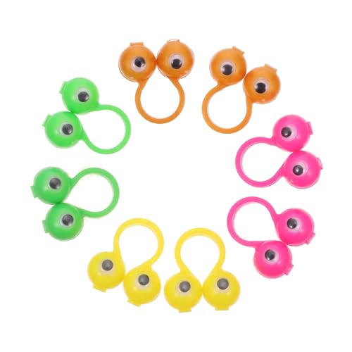 ERINGOGO 50 Stück Fingerpuppen Augenringe Finger Spielzeuge für Pädagogisches Finger Geburtstagsfeiern und Gemeinsame Spiele Familie ERINGOGO 50 Stück Fingerpuppen Augenringe Finger Spielzeuge für Pädagogisches Finger Geburtstagsfeiern und Gemeinsame Spiele Familie von ERINGOGO