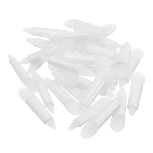 ERINGOGO 50 Stück Silikon Lippenpinsel Wiederverwendbare Make Up Applikatoren Lipstick Brushes Kosmetikwerkzeuge für Lippenpflege und Glitzer Lidschatten Transparent von ERINGOGO