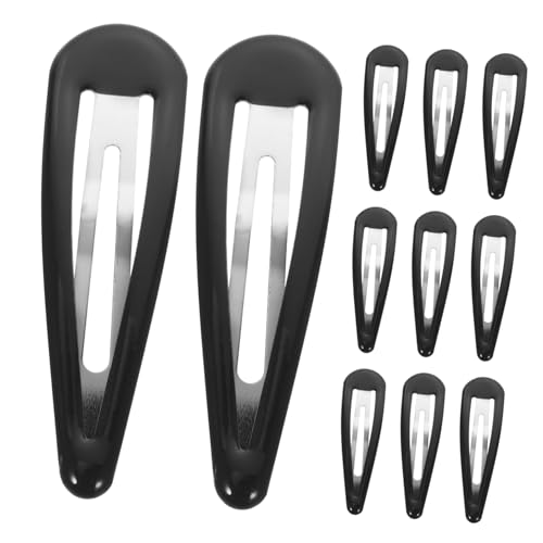 ERINGOGO 50 Stück Teiliges Schwarze Metall Haarklammern für Dickes Haar Rutschfeste Starke Haarklammern Damen Haarclips zum Fixieren von und Strähnen Modischer Haarschmuck für Alltag und von ERINGOGO