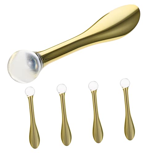 ERINGOGO 5stücke Tragbarer Augencreme-applikator Professionelle Augen-massagezubehör Augencreme-löffel Für Täglichen Gebrauch Und Reinigung von ERINGOGO