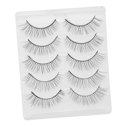 ERINGOGO 5paare Kunstfaser Falsche Wimpern Für Damen Natürliche Eyelashes Für Make-up Für Cosplay Hochzeiten Und Fotoshootings von ERINGOGO