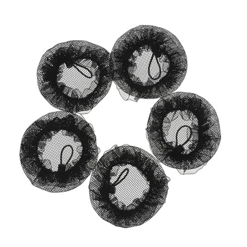 ERINGOGO 5stücke Elastische Haarnetze Unsichtbare Netze Für Frauen Mädchen Ballett Dutt Maker Tanzfrisuren Leicht Atmungsaktiv von ERINGOGO