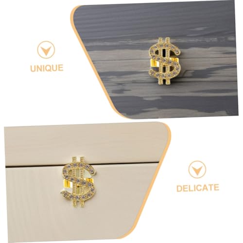 ERINGOGO 6stücke Maskeraden-dekoringe Aus Geldsymbolen Für Cosplay-partys Mit Rapper-stil Statement-ringe Mit Strasssteine Für Halloween Und Kostümpartys von ERINGOGO