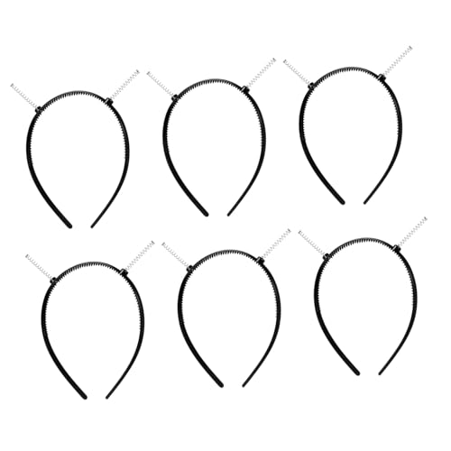 ERINGOGO 6 Stück Teiliges Damen Haarband aus Robustem Kunststoff mit Zähnen Leichter DIY Stirnband Rahmen für Haarschmuckgestaltung Rutschfester Sitz und Angenehmer Tragekomfort von ERINGOGO