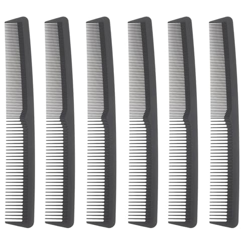 ERINGOGO 6 Stück Teiliges Haarkamm Strapazierfähigem Feine und Zähnung für Sanftes Styling Bruchfest und Schonend zur Kopfhaut für Damen und Herren Salon Heimgebrauch von ERINGOGO