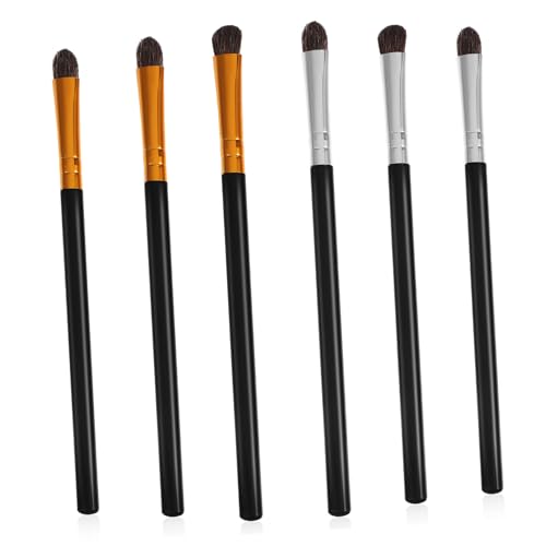 ERINGOGO 6 Stück Teiliges Lidschatten Pinselset für Frauen Weiche Synthetische Haare Ergonomische Kunststoffgriffe Vielseitig Einsetzbar für Augen Make Up und Präzises Blenden Geeignet für von ERINGOGO
