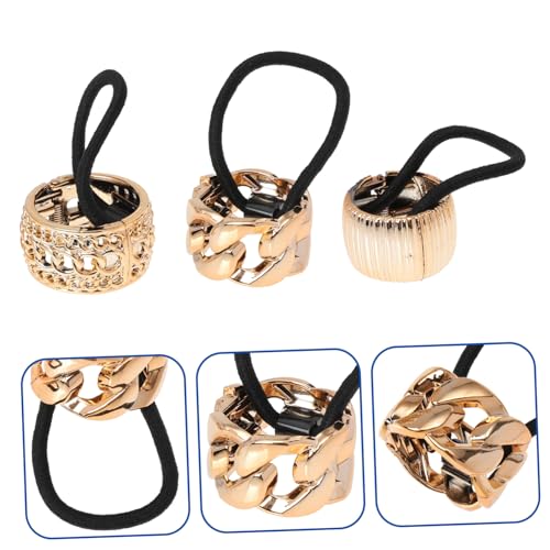 ERINGOGO 6 Stück Teiliges Ponytail Holder Buckle Haarmanschette in Roségold Langlebige Elastische Pferdeschwanz Haargummis für Frauen und Mädchen Geeignet für Haartypen und von ERINGOGO