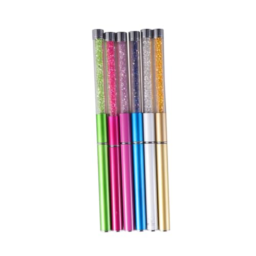 ERINGOGO 6 Stück Teiliges Spiralförmige Wimpernbürsten mit Strassstab Mascara applikator Wimpern Augenbrauenbürste Langlebig für Professionelle und Private Anwendung von ERINGOGO