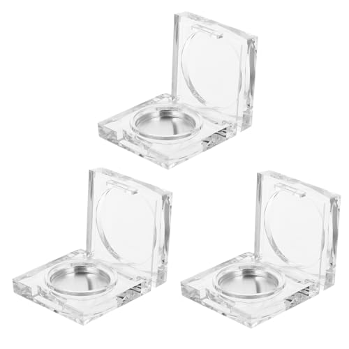 ERINGOGO 6 Stück Teiliges Transparentes Nachfüll Eyeshadow mit Aluminium Paletten Quadratische Aufbewahrungsbox für Lidschatten Concealer und Vielseitige Kosmetiklagerung von ERINGOGO