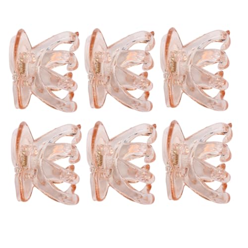ERINGOGO 6 Stück Transparente Haarklammern Schmetterlingsform Rutschfeste Haarspangen für Frauen Leichte Praktische Haarschmuck Accessoires für Alltag und von ERINGOGO