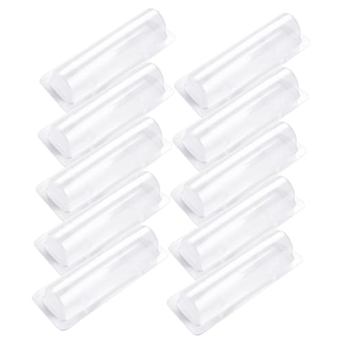 ERINGOGO 60 Stück Transparente Kunststoff Dome Geldhalter Lip Balm Beutel Langlebige PVC Aufbewahrung für Geldkarten und Kosmetik Vielseitig Verwendbar als DIY für Familie und Bekannte von ERINGOGO