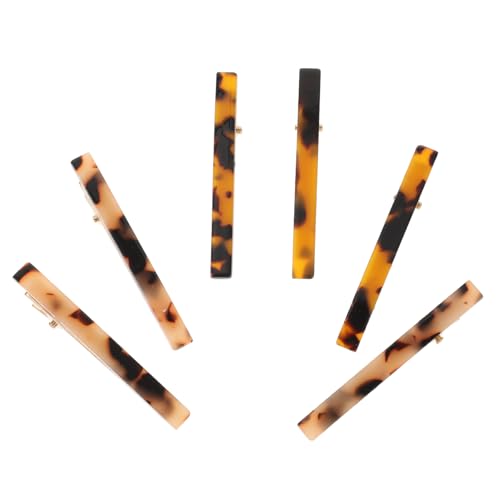 ERINGOGO 6Stücke Acetat Haarspangen Haarklammern für Damen Leichtes Haarstyling Zubehör für Verschiedene Frisuren Rutschfest und Komfortabel und Schildpatt Design von ERINGOGO