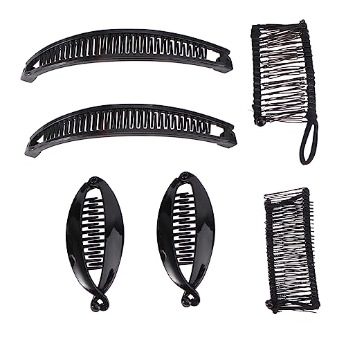 ERINGOGO 6stücke Teiliges Haarklammern Fisch Und Bananenform Für Damen Praktische Haarspangen Für Pferdeschwanz Und Hochsteckfrisuren Langlebig Und Wiederverwendbar Einfache Handhabung von ERINGOGO