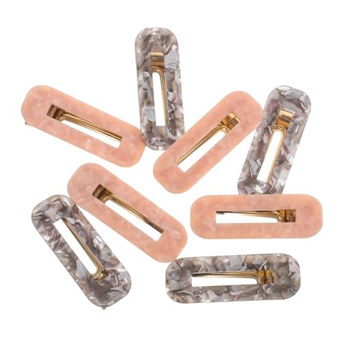 ERINGOGO 8 Stück Teiliges Acetat Haarklammern für Frauen und Mädchen Rechteckige Entenmaul Haarspangen Rutschfeste Flache Haar Clips für Verschiedene Haartypen Styling Accessoires für von ERINGOGO