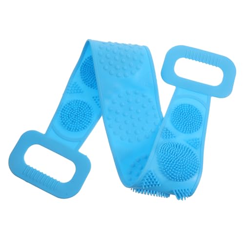 ERINGOGO Badetuch Aus Silikon Rücken-reibetuch Und Zugtuch Duschtuch Mit Peeling-funktion Badeutensilien Für Badezimmer Zuhause Und Reisen Blau von ERINGOGO