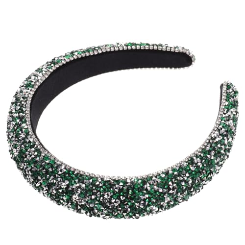 ERINGOGO Barock Haarreif mit Strasssteinen Gepolstert Breites Haarband Eleganter Haarschmuck für Frauen und Mädchen Festlich Rutschfest Komfortabel für Partys und Hochzeiten von ERINGOGO