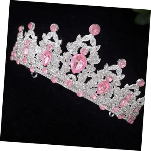 ERINGOGO Barock Krone Damen Strass Prinzessin Tiara Hochzeitsdiadem Brautschmuck Silber Glänzend für Hochzeit Abschlussball Geburtstag Party von ERINGOGO