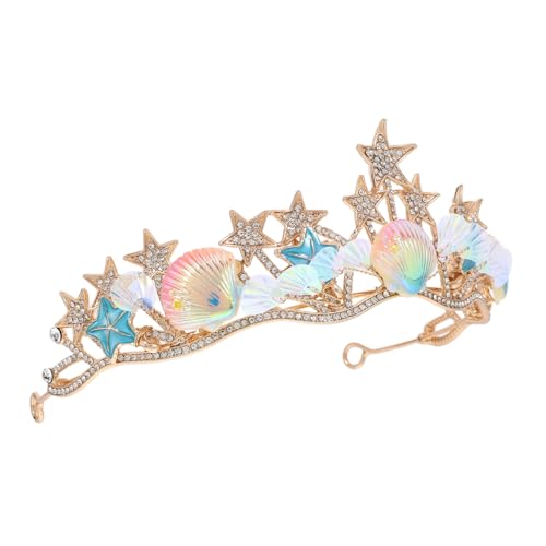 ERINGOGO Barock Muschel Krone Haaraccessoire Handgefertigt Prinzessin Haarschmuck für Hochzeiten Bälle Geburtstagsfeiern Stilvoll und Einzigartig von ERINGOGO
