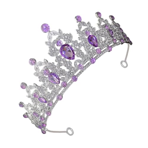 ERINGOGO Barock Tiara für Damen und Mädchen Prinzessin Krone Stirnband in Silber Eleganter Haarschmuck für Hochzeit Geburtstag Abschlussball und Festliche Anlässe von ERINGOGO