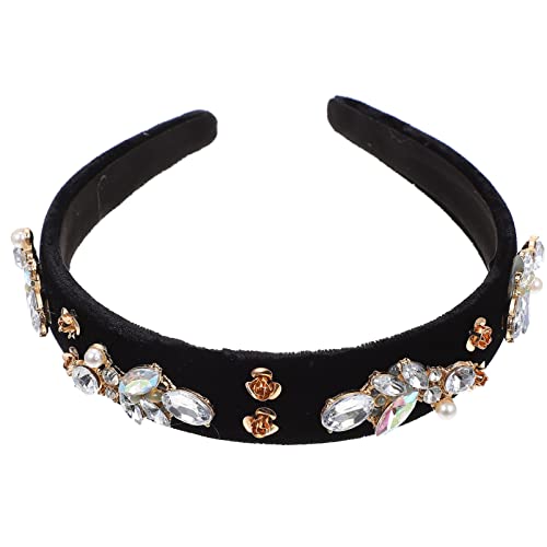 ERINGOGO Barockes Haarband mit Perlen und Funkelnden Strasssteinen Leichtes Damen Haaraccessoire für Hochzeit Party und Alltag Komfortabel und Modisch von ERINGOGO