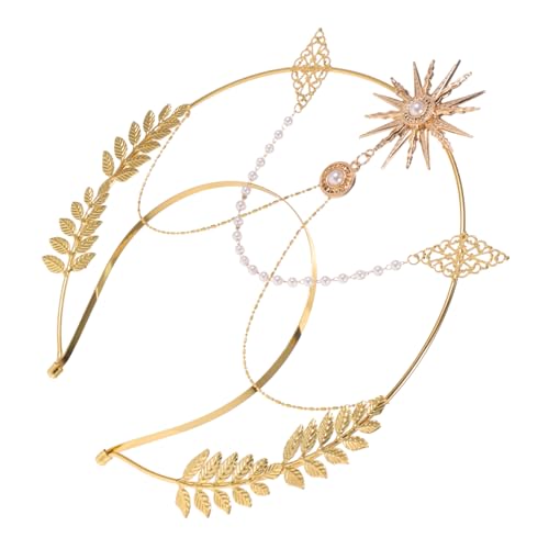 ERINGOGO Barockstil Haarkranz Damen Krone Kopfschmuck Leicht für Party Bühne Festival Modisches Accessoire von ERINGOGO