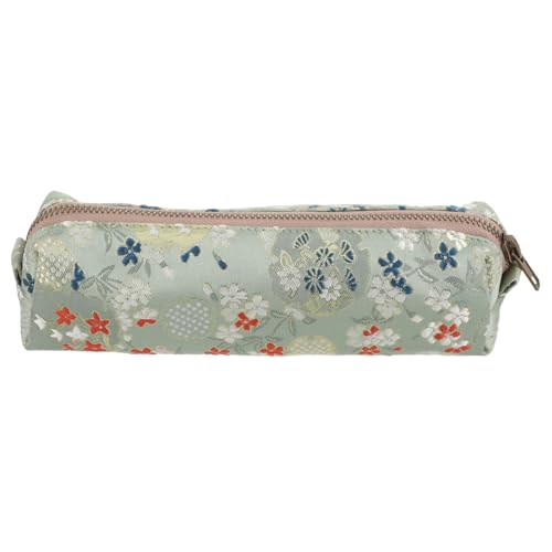 ERINGOGO Besticktes Federmäppchen mit Reißverschluss Multifunktionale Leichte Stofftasche für Schule Kosmetik und Geldbörse Tragbar Robust Eleganter Stifthalter für Jungen und Mädchen von ERINGOGO