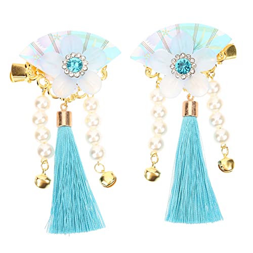 ERINGOGO Blumen Tassel Haarnadeln im Japanischen Stil Haarspangen mit Quasten und Blumen Design für Damen für Hochzeiten und Festliche Anlässe von ERINGOGO