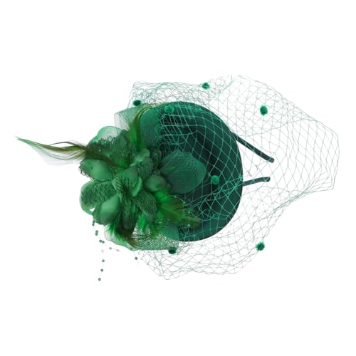 ERINGOGO Haarfascinator Für Hochzeitsgäste Fascinator Stirnbänder Mit Federakzenten Mesh-schleier-haaraccessoire Leicht Und Atmungsaktiv Für Teeparty Und Stilvolle Anlässe von ERINGOGO