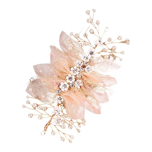 ERINGOGO Braut Haarschmuck Blumenkranz Handgefertigtes Haaraccessoire für Hochzeiten Stirnband für Bräute und Brautjungfern und für Verschiedene Hochzeitskleider Fotorequisit für Besondere von ERINGOGO