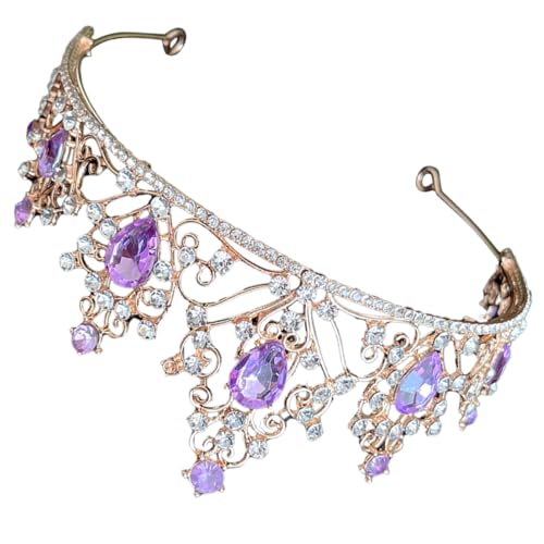 ERINGOGO Brautkrone Hochzeit Tiara mit Strass Diadem für Damen Hochwertiger Kopfschmuck für Hochzeiten und Partys Funkelndes Accessoire für Braut und Besondere Anlässe von ERINGOGO